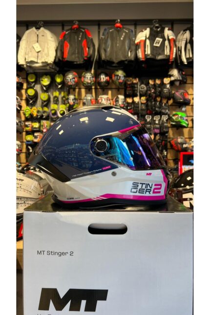 MT KASK FF126 STINGER 2 CORE A8 PARLAK(ŞEFFAF VİZÖRLÜ)