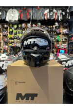 MT KASK FU935SV GENESIS SV PURE A1 PARLAK SIYAH ÇENE AÇILIR - Görsel 5