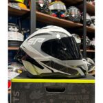 SW 867 POWER White Black Grey Full Face(SİYAH VİZÖRLÜ)