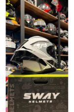 SW 867 POWER White Black Grey Full Face(SİYAH VİZÖRLÜ) - Görsel 2