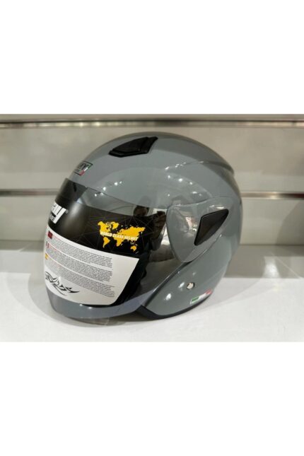 Kask Sw-733 Yarım Aynalı Camlı Nardo Gri
