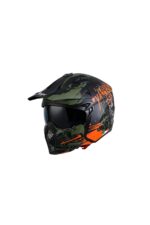 Sw X1-X Moduler Yeşil-Kırmızı Moduler Motosiklet Kaskı - Görsel 2