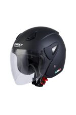 SW 733-700 Matt Black Yarım Kask - Görsel 2