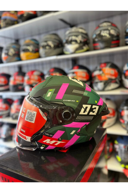KASK MT COSMO SV SERGIO GARCIA D18 MAT PEMBE/YEŞİL