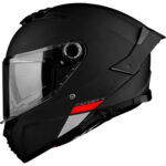 Helmets Kask Thunder 4 Sv Solıd A1 Matt Black Şeffaf Vizör