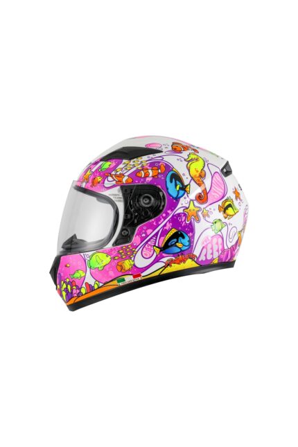 KASK ÇOCUK SW 815K OCEAN White Pink Full Face