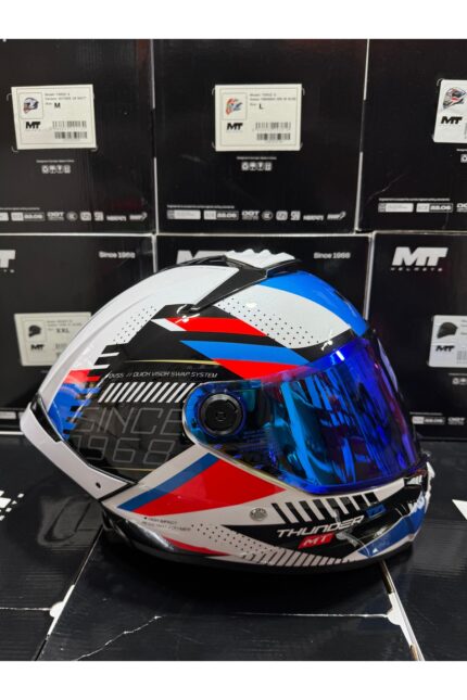 Mt Thunder 4 Luminence A7 kask (şeffaf vizörlü)
